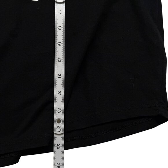 Lauren Ralph Lauren Womens L Eyelet Ruffle Short Sleeve Top Black Cotton Capsule - Picture 8 of 10